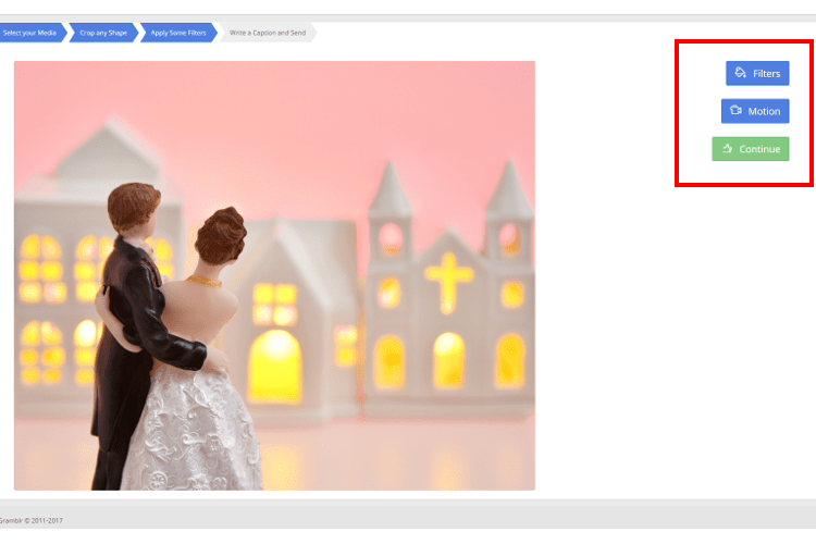 Gramblrで画像の加工・編集を行う方法