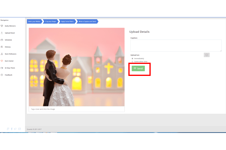 Gramblrからインスタグラムへ画像を投稿する方法