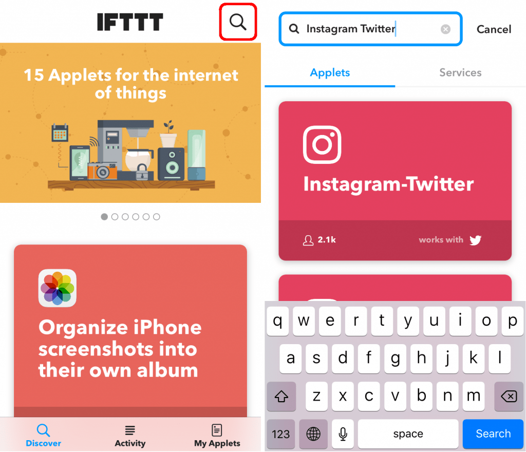 インスタグラムとtwitterを連携する方法 プロフィールにリンクを貼る方法から写真の同時投稿方法 Ifttt イフト 機能など