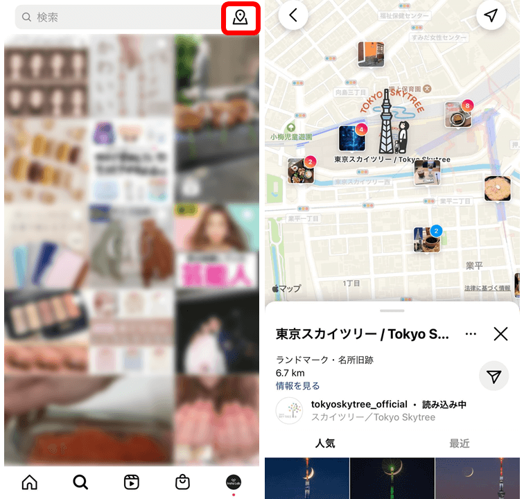instagram-map-search