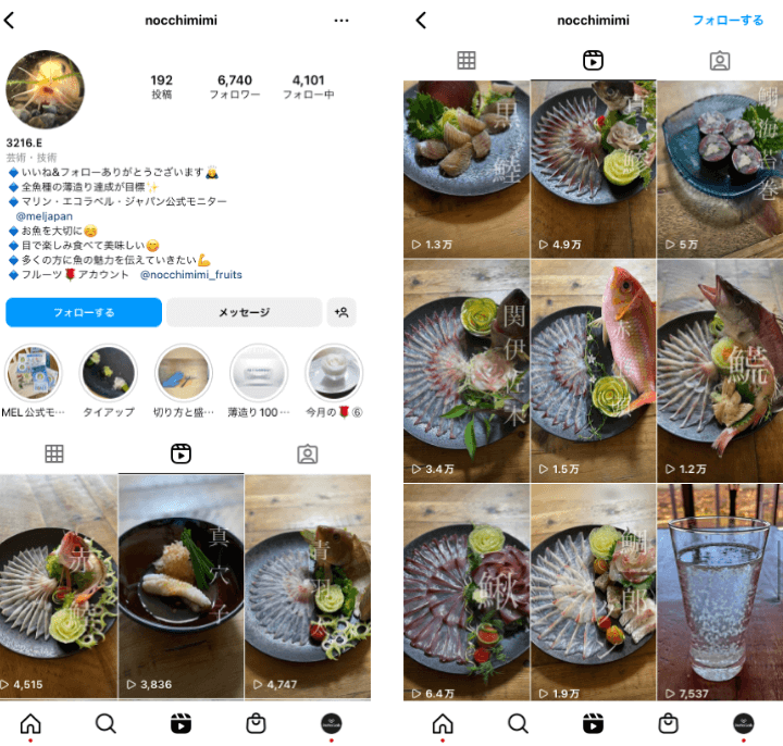 nocchimimi-instagram-reels-food-manufacuturer-collaboration