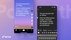 【最新ニュース】TikTokで「テキスト投稿」の共有機能が提供開始!物語、詩、歌詞などが共有可能に