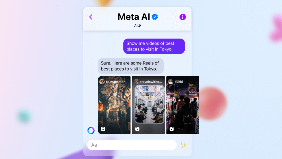 【最新ニュース】Instagram、FacebookなどのSNSで活用できる「Meta AI」にいくつかの新機能を追加