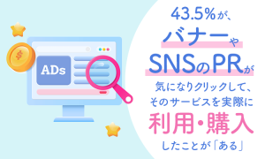 4割以上の人が「バナーやSNSの広告が気になってクリックし、利用・購入したことがある」と回答