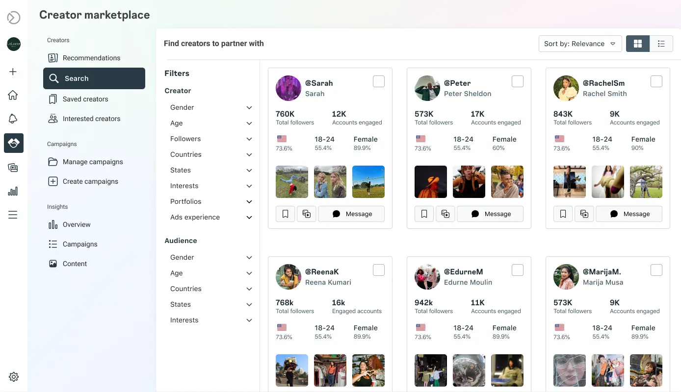 Instgaram-creater-market-place