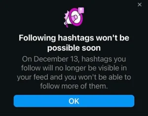 【最新ニュース】Instagramがハッシュタグフォロー機能を廃止