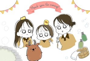 人気イラストレーターが温泉テーマパークに出張!親子に大好評の似顔絵ワークショップ事例を解説!