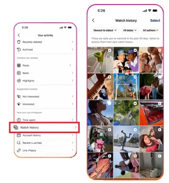 【最新ニュース】Instagram、リールに「視聴履歴」機能を追加
