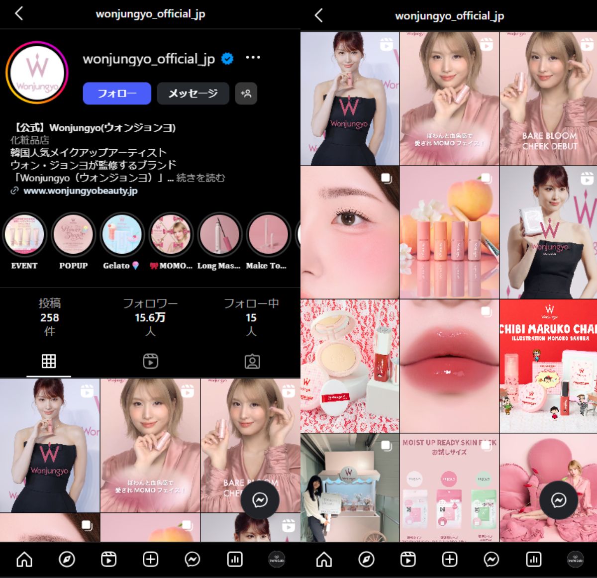 instagram-account-wonjungyo