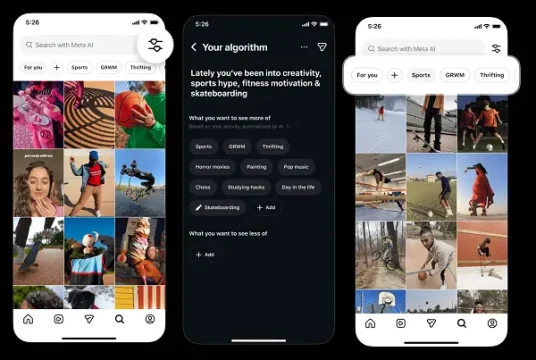 【最新ニュース】Instagram、おすすめ表示を調整できる「Your Algorithm」機能を発見タブにも拡大