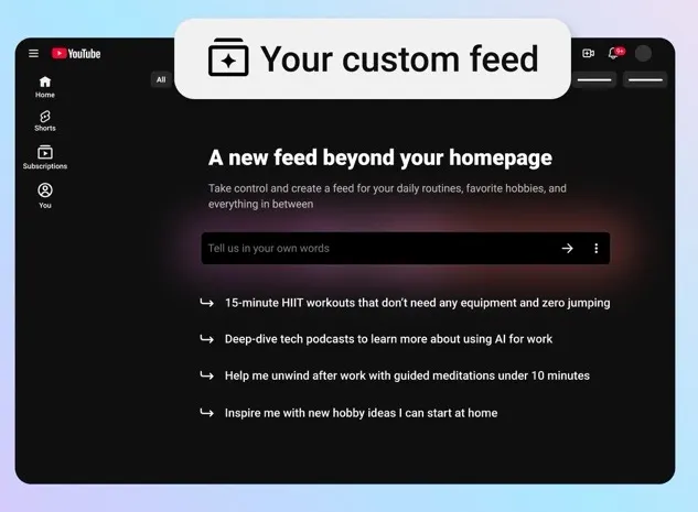 yutube_custom_feed