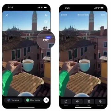 【最新ニュース】 Meta、スマートグラス専用のInstagramストーリーズ新機能を発表！スマホを動かして視点を変える「スピンビュー」などが登場