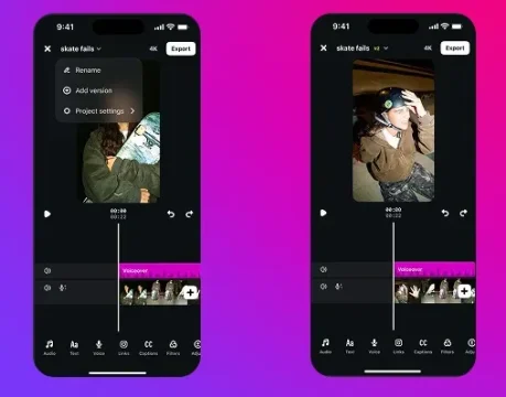 【最新ニュース】Metaの動画編集アプリ「Edits」が大型アップデート！AIによる静止画の動画化やプロジェクト管理機能を追加