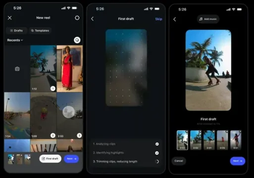 【最新ニュース】Instagram、Reels（リール）作成を劇的にラクにする新機能「First Draft」を提供開始