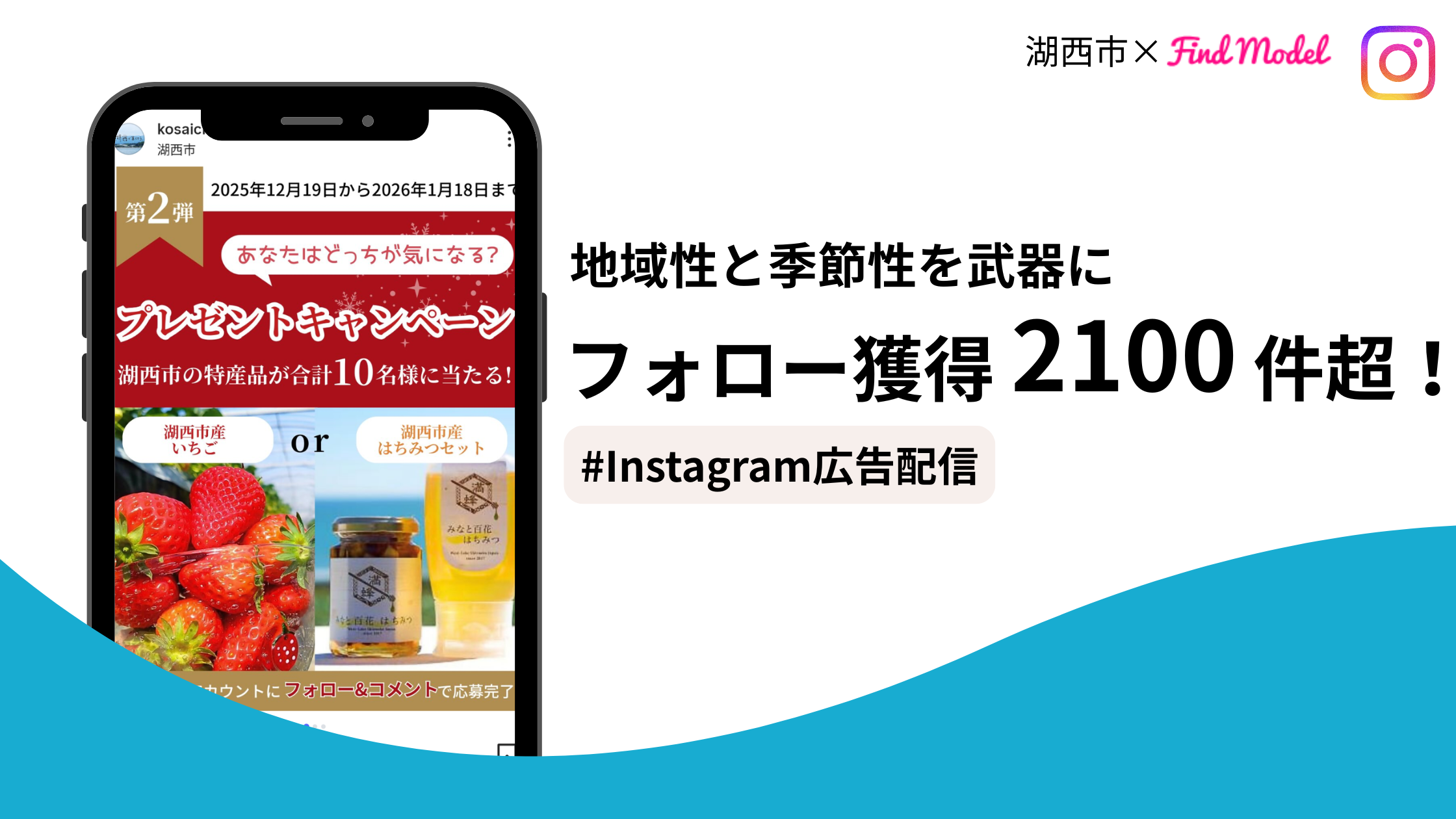 フォロー獲得数2,100件超！「湖西市産」の地域性と季節性を武器に、ターゲットの興味を引き出した自治体SNSキャンペーンの成功事例